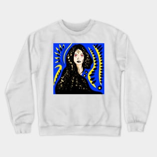 mirage woman in ecopop bright light future art Crewneck Sweatshirt